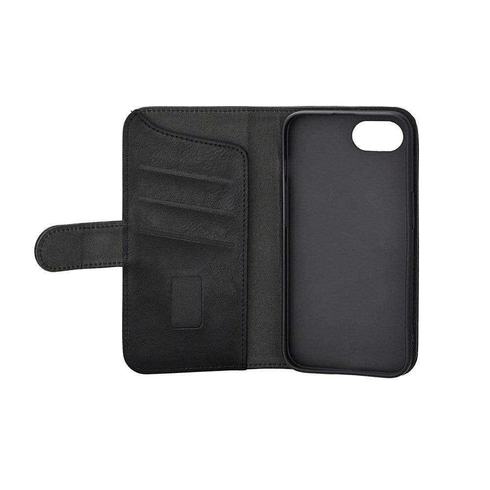 GEAR - iPhone 16e - Faux Leather Flip Cover - MagSafe-kompatibel - Svart