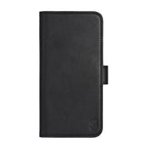 iPhone 16 Pro Max GEAR Leather Flip Cover 2-i-1 w. Lommebok 3 kort - MagSafe-kompatibel - Svart