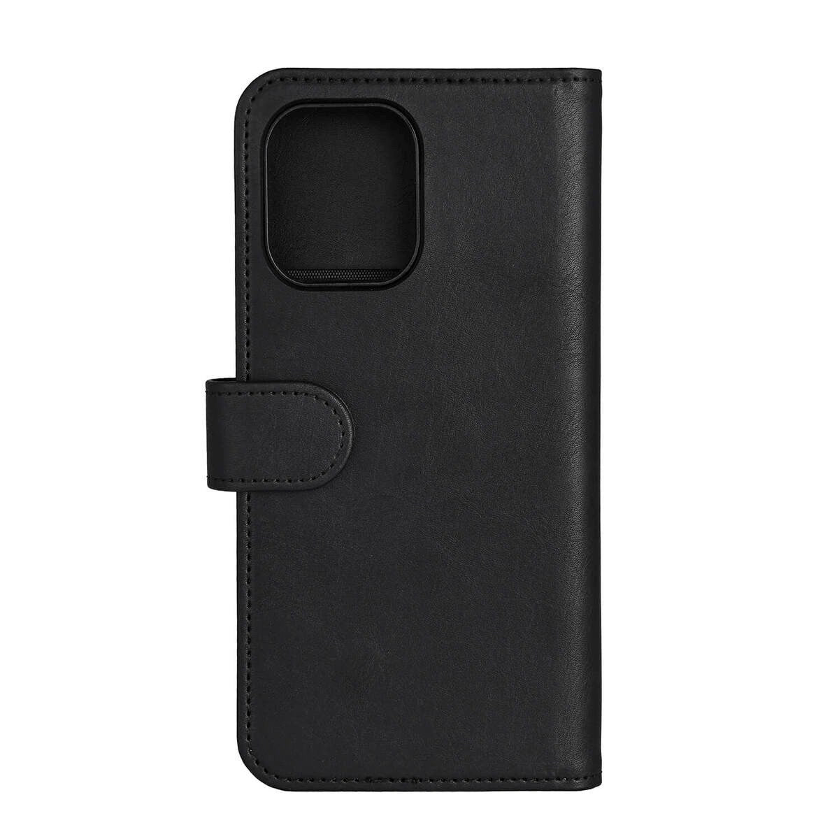 iPhone 16 Plus GEAR Leather Flip Cover 2-i-1 w. Lommebok 3 kort - MagSafe-kompatibel - Svart