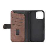 iPhone 16 Pro Max GEAR Wallet - Læder Flip Cover m. Pung til 3 Kort - MagSafe Kompatibel - Brun