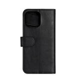 iPhone 16 Pro Max GEAR Lommebok - Skinn Flip Cover m. Lommebok for 3 kort - MagSafe-kompatibel - Svart