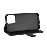 iPhone 16 Pro Max GEAR Lommebok - Skinn Flip Cover m. Lommebok for 3 kort - MagSafe-kompatibel - Svart