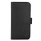 iPhone 15 Pro GEAR Leather Flip Cover 2-i-1 w. Lommebok 3 kort - Svart
