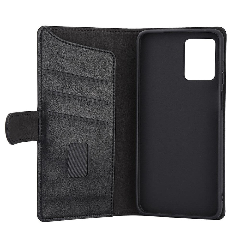 Motorola Moto G73 Gear Wallet - Lær Flip Cover m. Lommebok - Svart