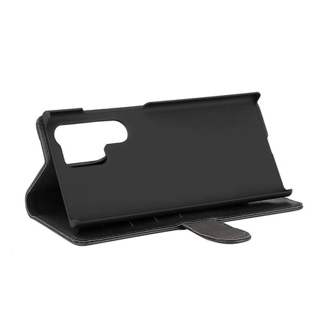 Samsung Galaxy S23 Ultra Gear Lommebok - Skinn Flip Cover m. Lommebok - Svart