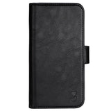 iPhone 14 Pro GEAR Wallet - Læder Flip 2-i-1 Cover m. Pung 7 Kort - Sort
