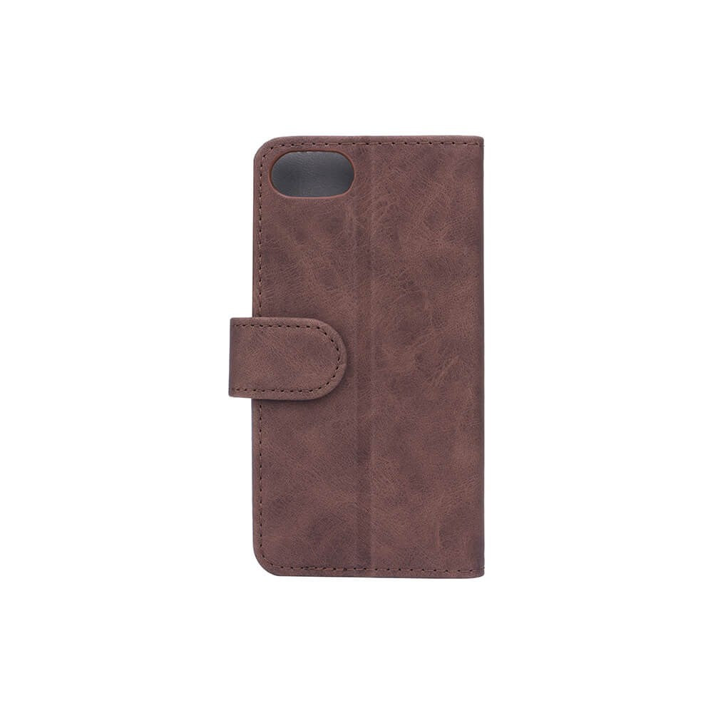 GEAR iPhone SE 2022/2020/8/7  Wallet - Læder Flip Cover m. Pung - Brun