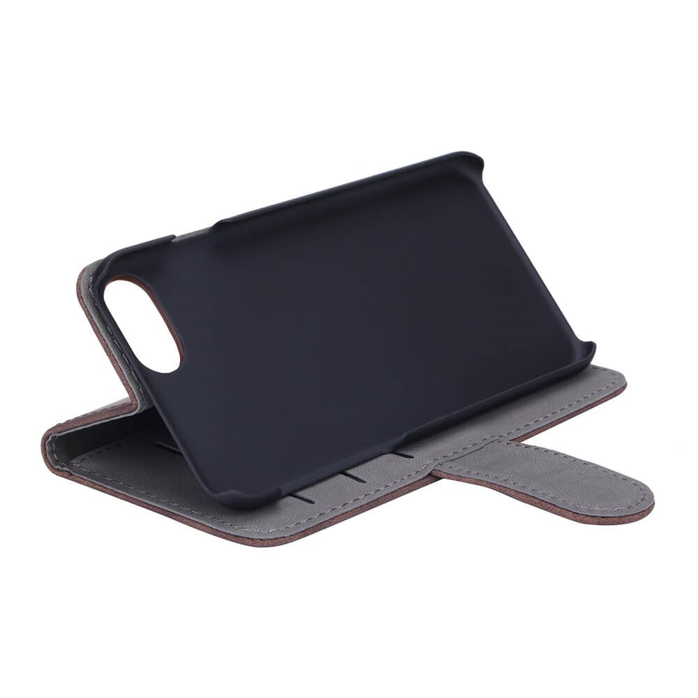 GEAR iPhone SE 2022/2020/8/7  Wallet - Læder Flip Cover m. Pung - Brun
