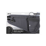 GEAR Løbebælte m. Indbygget Lomme til Mobil & Vandflaske - Grå