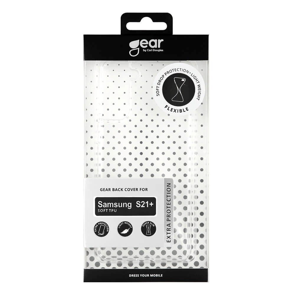 Samsung Galaxy S21+ (Plus) GEAR Fleksibelt Plastik Bagside Cover - Gennemsigtig
