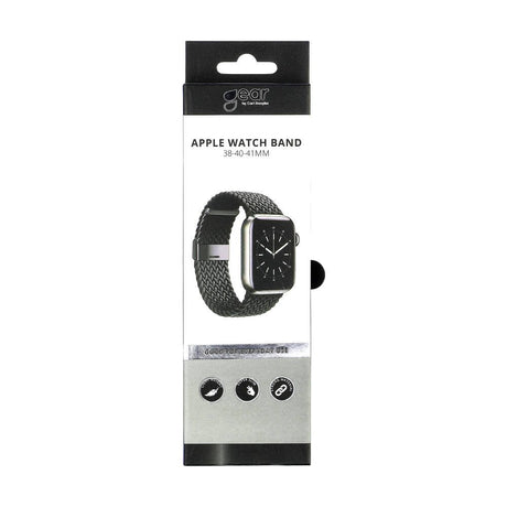 Apple Watch (38/40/SE/41/42mm) GEAR Braided Watch Band - Svart