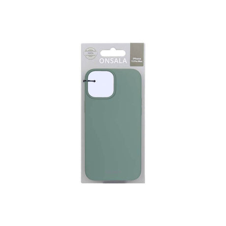 iPhone 13 Pro Max Onsala Collection Liquid Silikone Bagside Cover - Pine Green