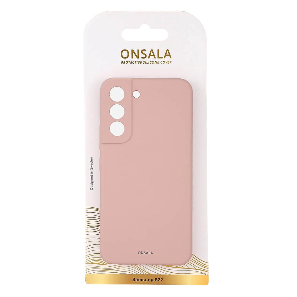Samsung Galaxy S22 GEAR Onsala Collection Flytende Silikon Bakdeksel - Sand Rosa