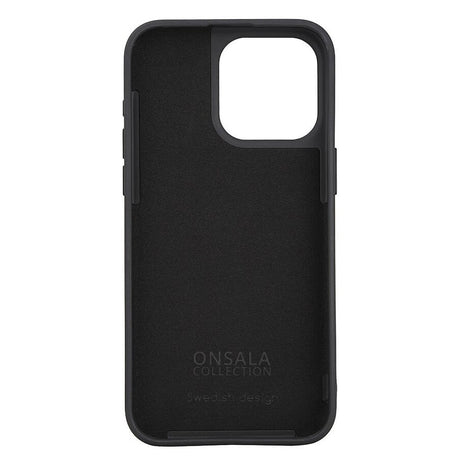 Onsala iPhone 15 Pro Max Silikone Touch Mobil Cover - Black