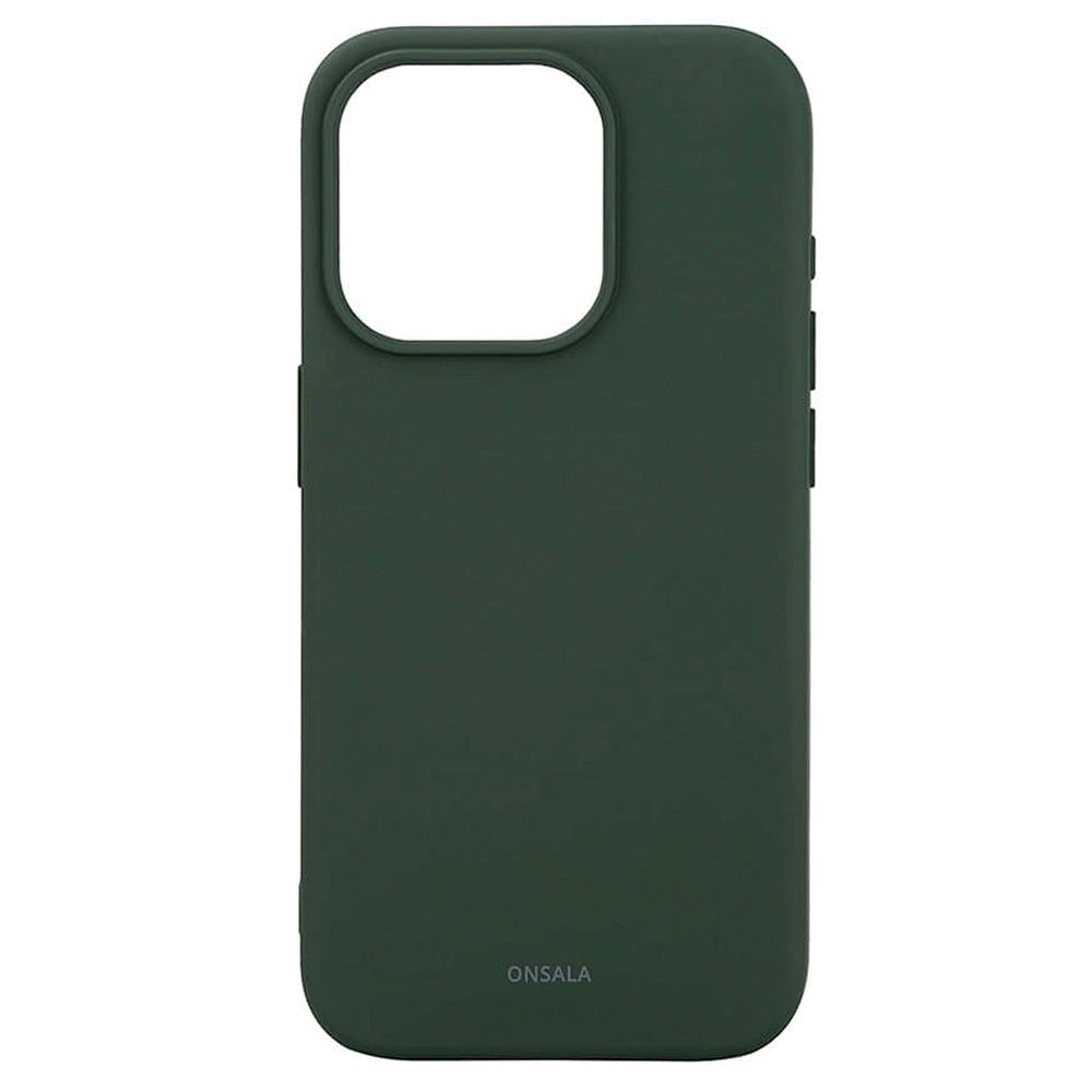 iPhone 15 Pro Onsala Silikone Bagside Cover - MagSafe Kompatibelt - Olive Green