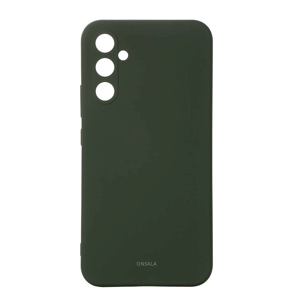 Onsala Samsung Galaxy A35 (5G) Silikone Touch Mobil Cover - Olive Green