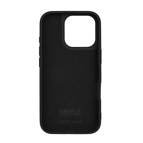 Onsala iPhone 16 Pro Silikone Bagside Cover - MagSafe Kompatibelt - Sort
