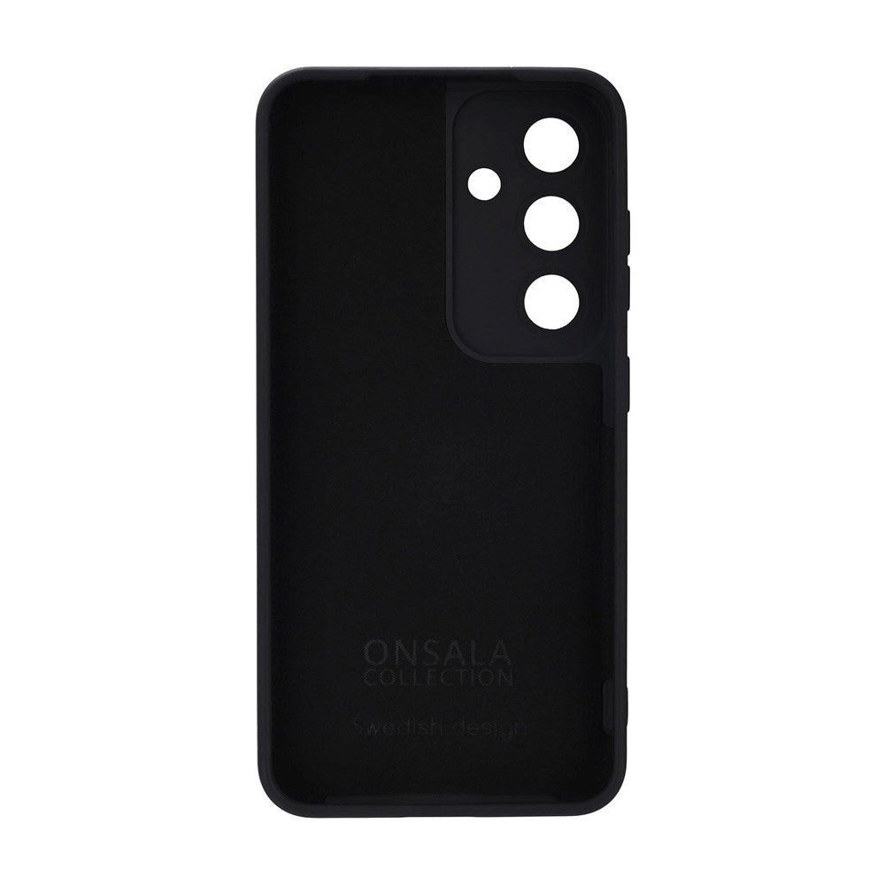 Onsala Samsung Galaxy S25 Silikone Touch Mobil Cover - Black