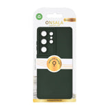 Onsala Samsung Galaxy S25 Ultra Silikone Touch Mobil Cover - Olive Green