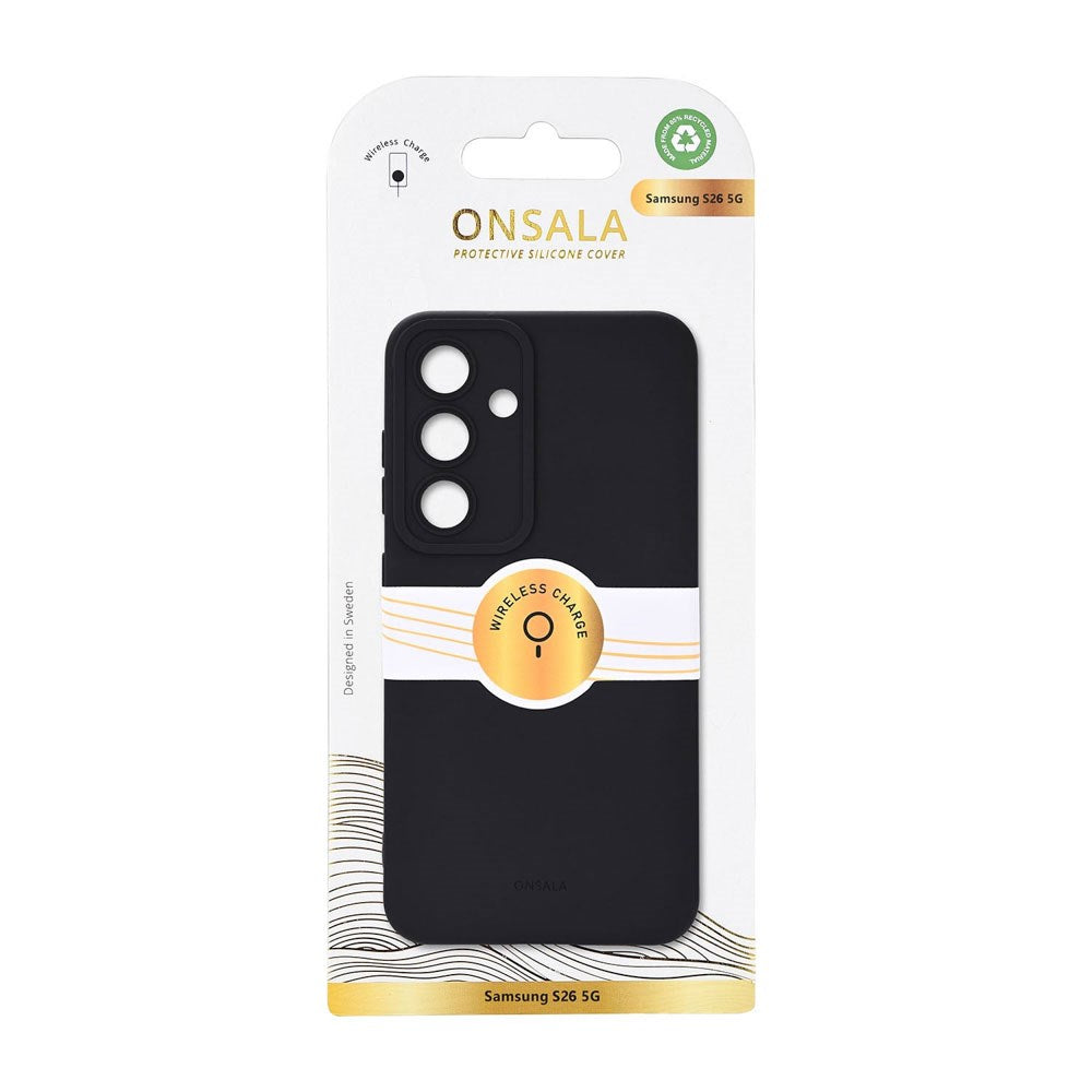 Onsala Samsung Galaxy S26 Silikone Bagside Cover - MagSafe Kompatibel - Black