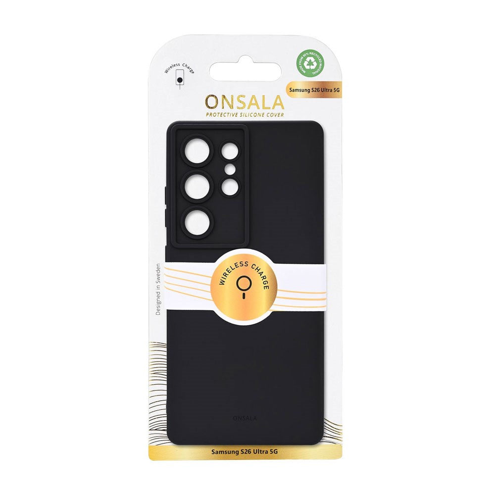 Onsala Samsung Galaxy S26 Ultra Silikone Bagside Cover - MagSafe Kompatibel - Black