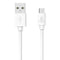 Smartline USB-A til Micro USB-kabel 1 m. - Hvit