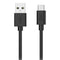 Smartline (3A/15W) USB2.0 - USB-C Kabel 1 m. - Sort