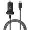 Smartline 10,5W billader m. Innebygd USB-C-kabel - Svart