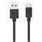 Smartline (3A/15W) USB2.0 - USB-C-kabel 3 m. - Svart
