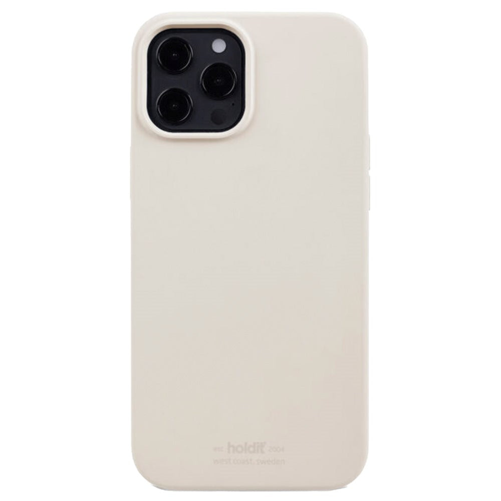 Holdit iPhone 12 / 12 Pro Soft Touch Silikondeksel - Lys Beige
