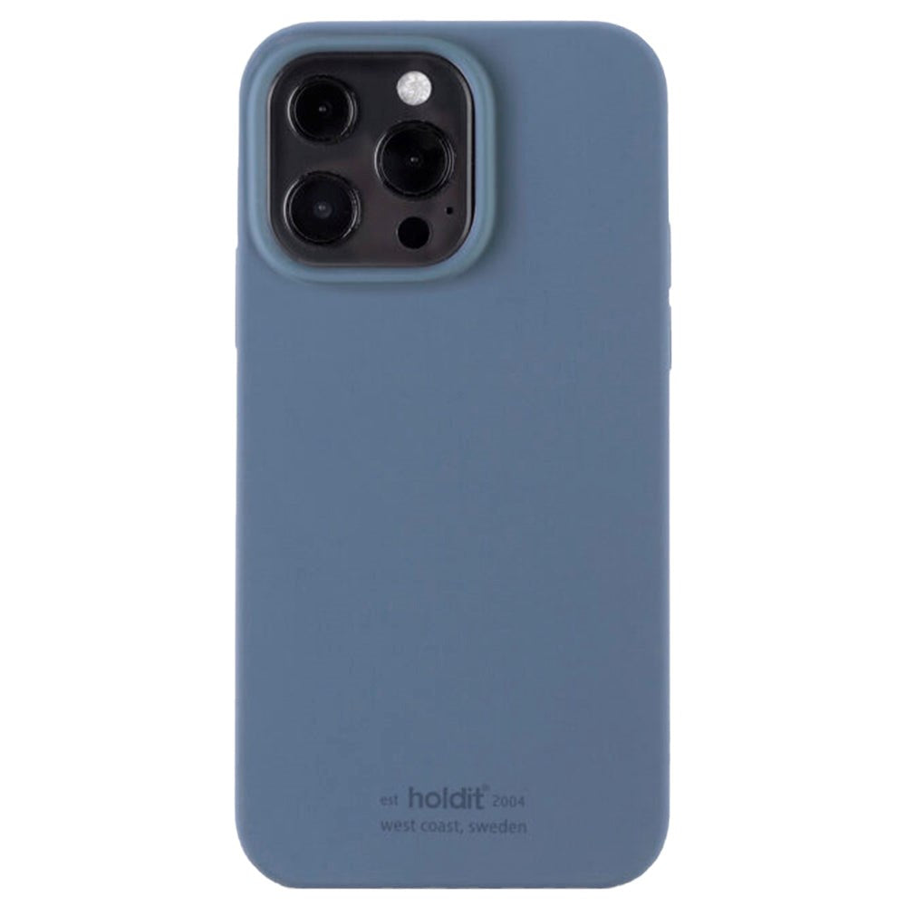 Holdit iPhone 13 Pro Soft Touch Silikondeksel - Pacific Blue