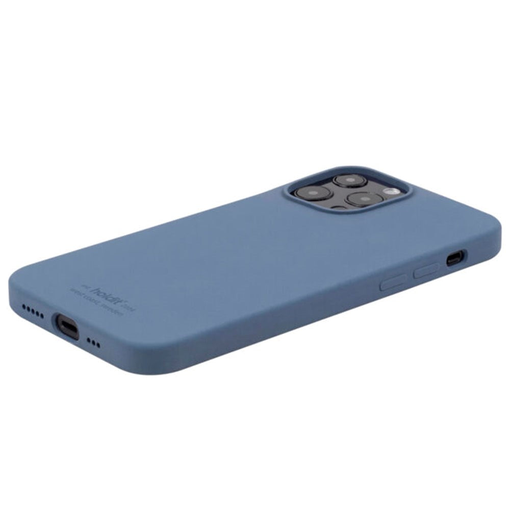 Holdit iPhone 13 Pro Soft Touch Silikondeksel - Pacific Blue