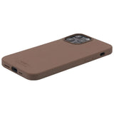 Holdit iPhone 13 Pro Max Soft Touch Silikondeksel - Mørkebrun
