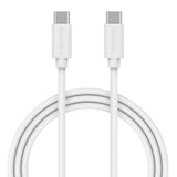 Smartline (3A/15W) USB-C til USB-C-kabel 3 m. - Hvit