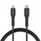 Smartline Strong 15W USB-C til Lightning-kabel 2 meter - svart