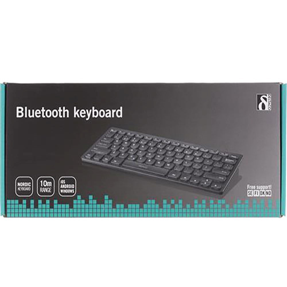 Universal Deltaco Bluetooth-tastatur TB-631 w. Dansk tastatur svart