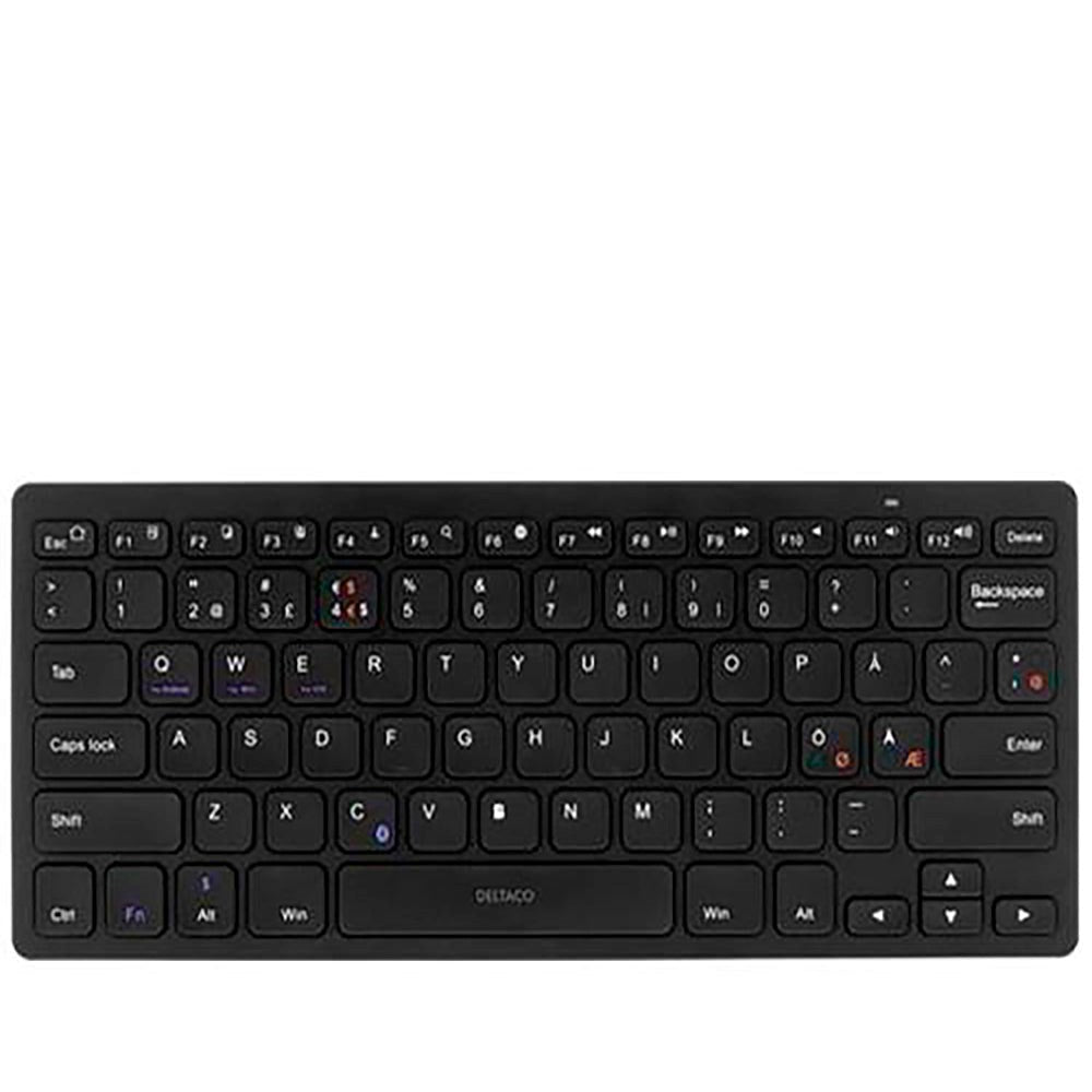 Universal Deltaco Bluetooth-tastatur TB-631 w. Dansk tastatur svart