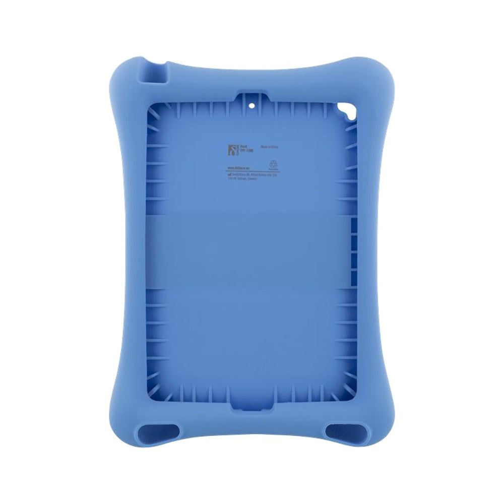 iPad 10,2" (2021 / 2020 / 2019) / Air (2019) / Pro 10,5" barneveske - Deltaco Tough Silikondeksel - Lyseblå
