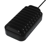 Deltaco Docking Station 10 Port 120W m. 7 x USB-A og 3 x USB-C - Svart