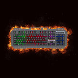 Deltaco DK130 Gaming Tastatur med Regnbuelys - Nordisk Layout - Sort
