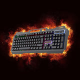 Deltaco DK130 Gaming Tastatur med Regnbuelys - Nordisk Layout - Sort