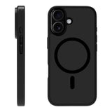 X2O iPhone 17 Mag Frosted Mobil Cover - MagSafe Kompatibel - Mat Sort