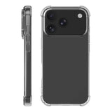 X2O iPhone 18 Pro / 17 Pro Anti-Shock Bagside Cover - Gennemsigtig