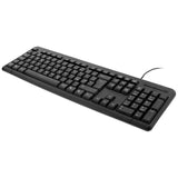 Deltaco kablet tastatur m. Nordic Layout - Svart