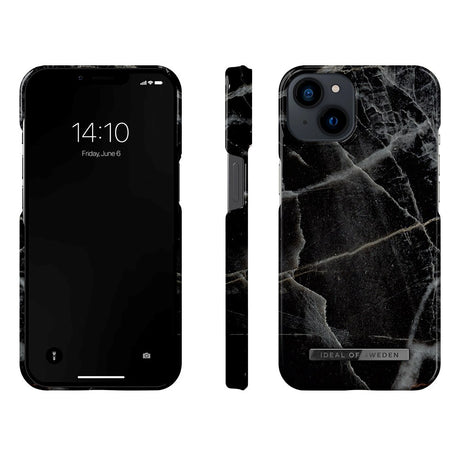 iPhone 14 / 13 iDeal Of Sweden Fashion Case - MagSafe-kompatibel - Black Thunder Marble
