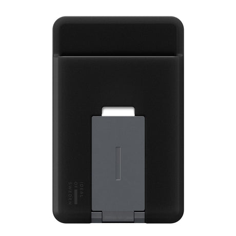 iDeal of Sweden magnetkortholder med metallstativ - MagSafe-kompatibel - Svart