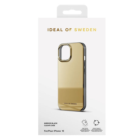 iPhone 15 iDeal Of Sweden Speilveske - Mirror Gold