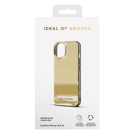 iPhone 14 / 13 iDeal Of Sweden Speilveske - Mirror Gold