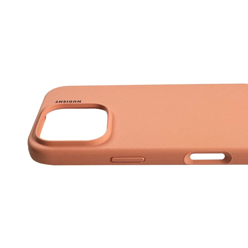 Nudient iPhone 16 Pro Base Silikondeksel - Peach Orange