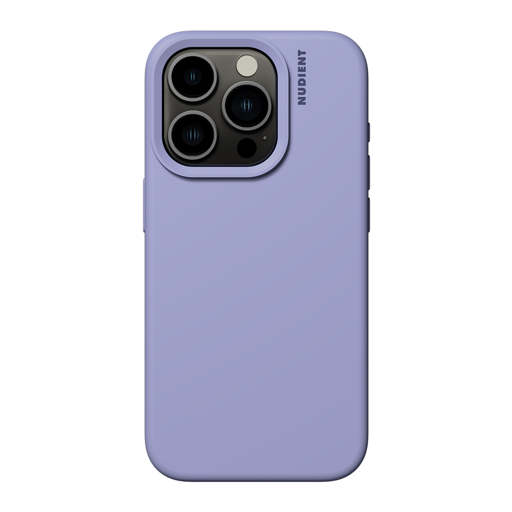 Nudient iPhone 15 Pro Base Silicone Cover - Soft Purple